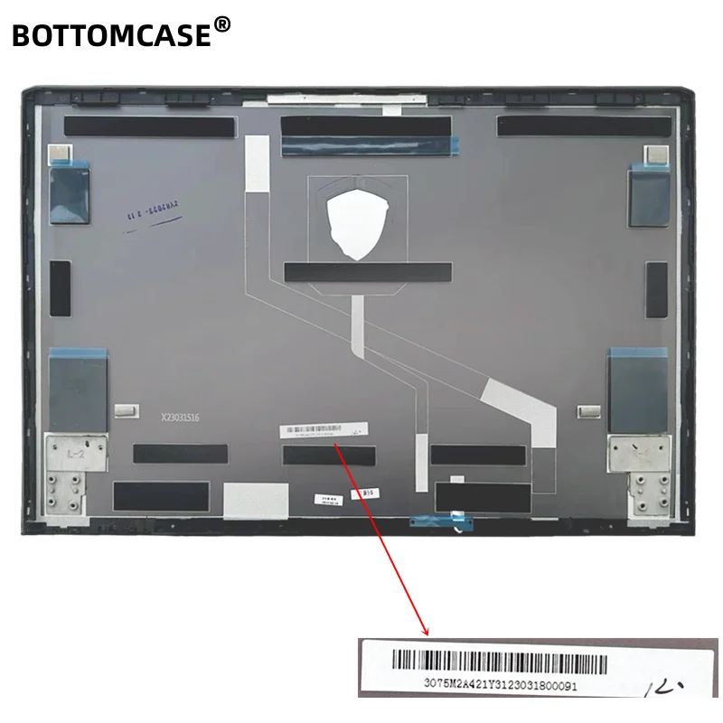 Pula nowa dla MSI GP68HX 12V MS-15M2 LCD do laptopa tylna pokrywa/pokrywa przednia/Palmrest/dolna obudowa/zawiasy LCD/podpałka zawiasy