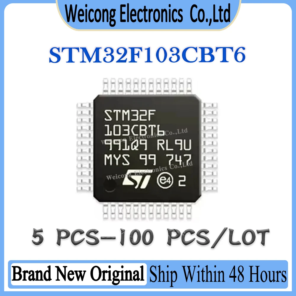 

New Original STM32F STM32 STM32F103 STM32F103CBT6 STM32F103CBT STM32F103CB STM32F103C STM IC MCU Chip LQFP-48