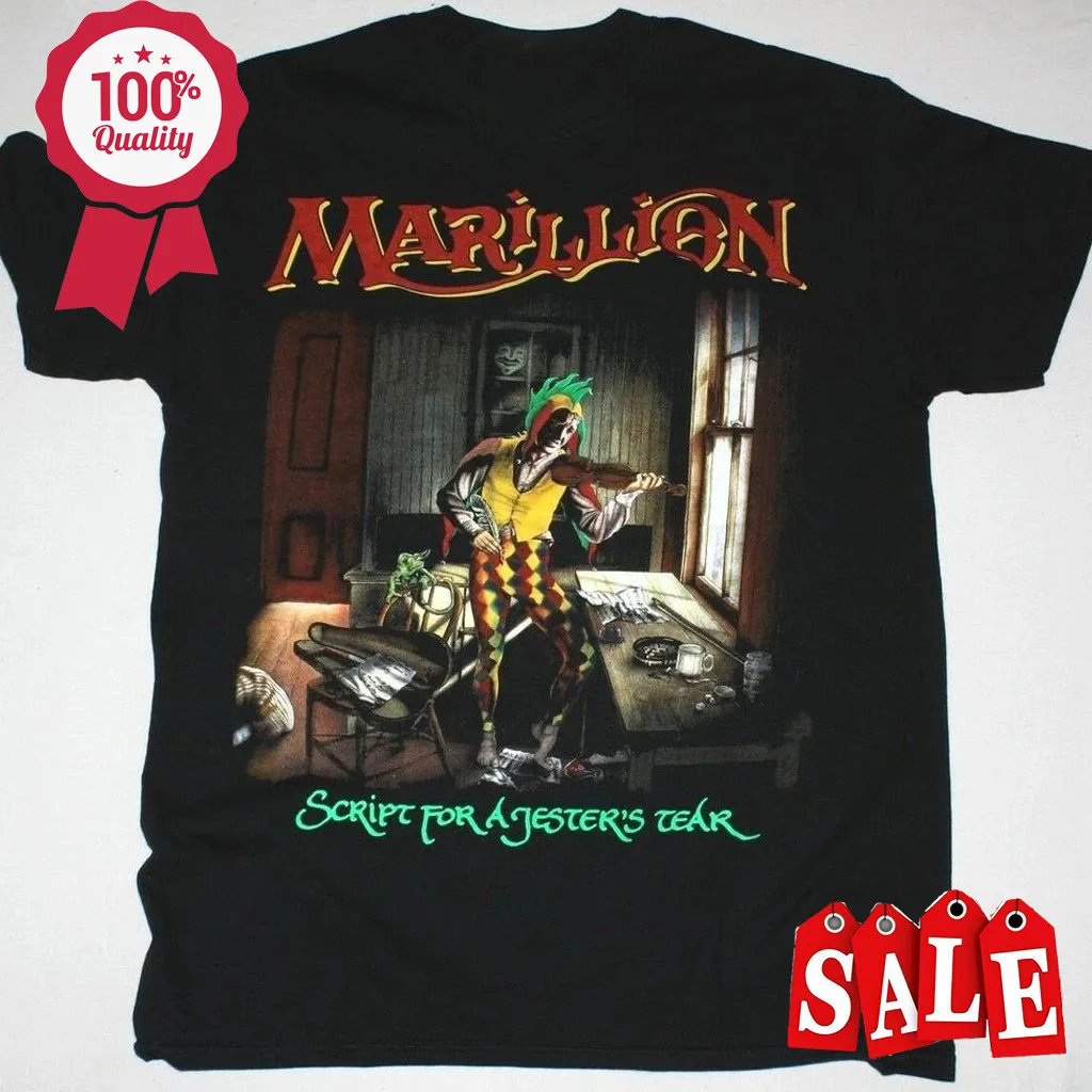 

Черная футболка Marillion Band ALBuM от S до 2345XL с коротким рукавом TE6017