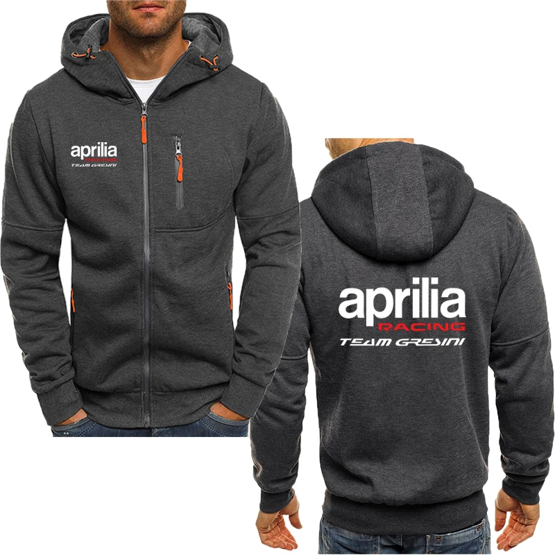 

2023 Aprilia Racing RSV4 Men's Hoodies Print Zipper trend Leisure High Quality Harajuku Men's sweatshirt Pullover Tops Clothes