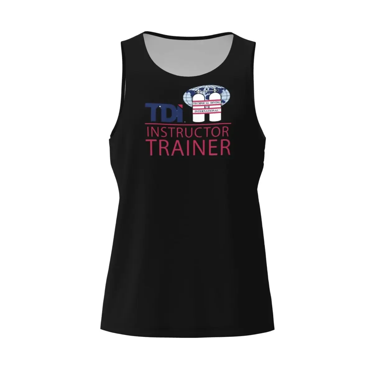 Quick Dry Scuba Diving International (SDI) Gym Tank Muscle Sleeveless Shirt Bodybuilding Breathable Vest