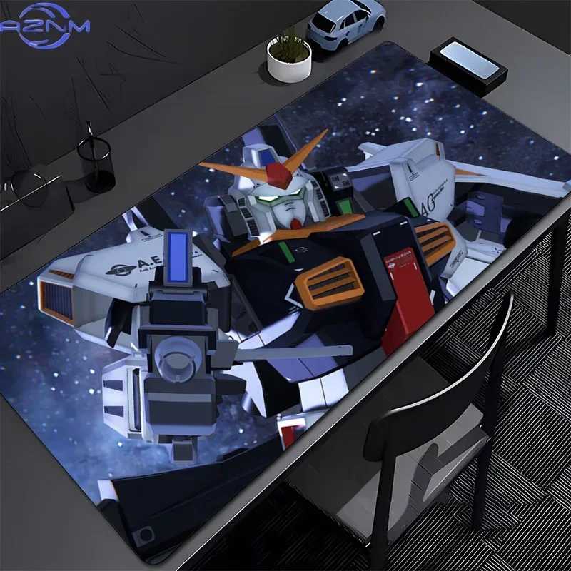 Large Mechanical Warrior Gundam Mk II Gaming Mousepad Keyboard Gamer Desk Mat PC Anime Mouse Pad Table Coaster