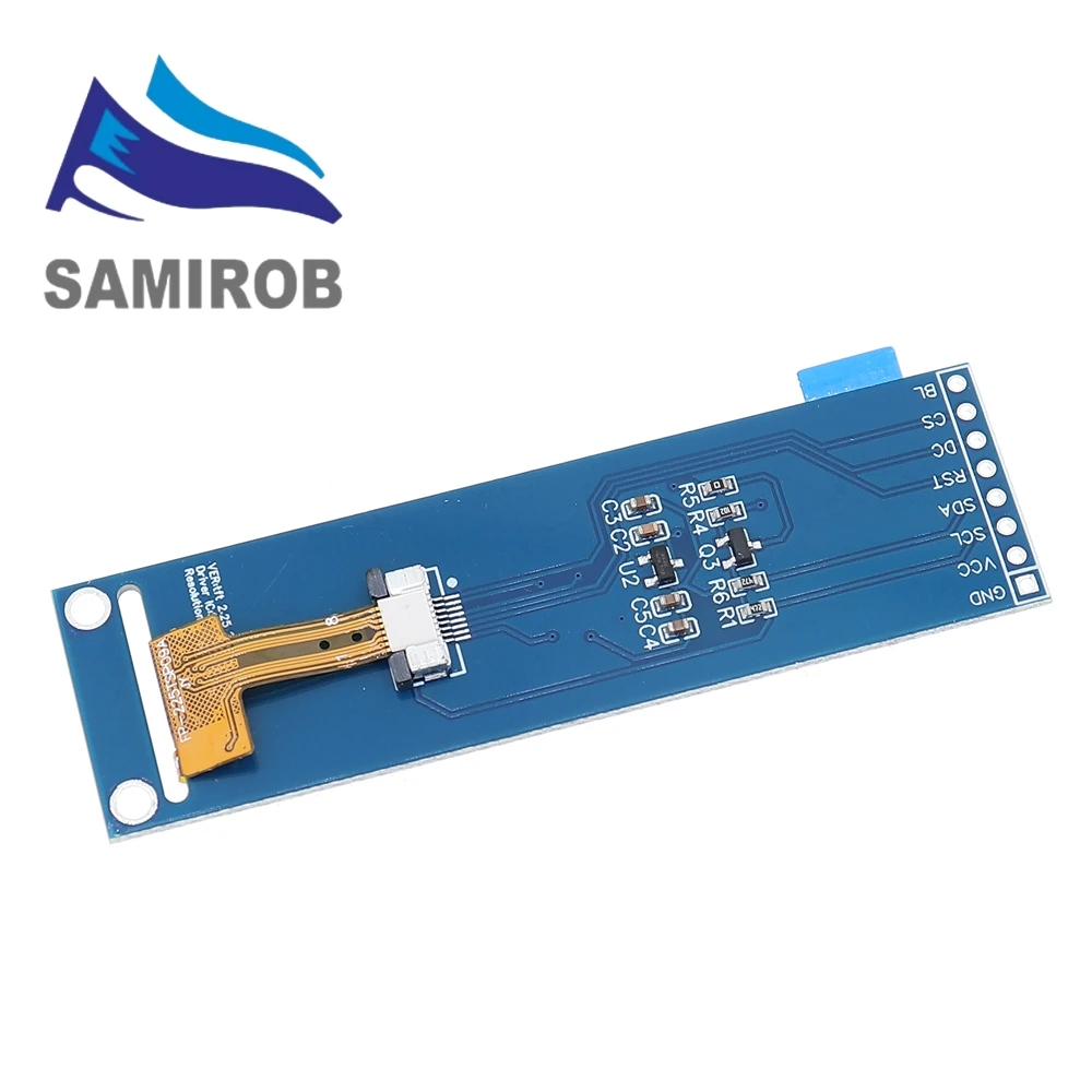 SAMIROB LCD TFT de 2,25 polegadas ST7789 tela pequena 76 * 284 módulo LCD tela colorida SPI de visão completa