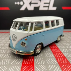 Juguete de autobús Volkswagen T1 para niños, modelo de vehículo en miniatura clásico fundido a presión RMZ City, Colección Pull Back, regalo para niños X23, 1:36