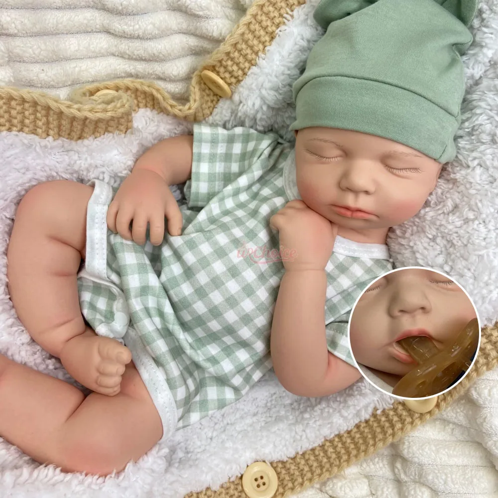 20Inch Loulou Lifelike Full Body Silicone Reborn Doll Soft Touch Exquisite Texture Details Comfort Companion Doll for Elderly