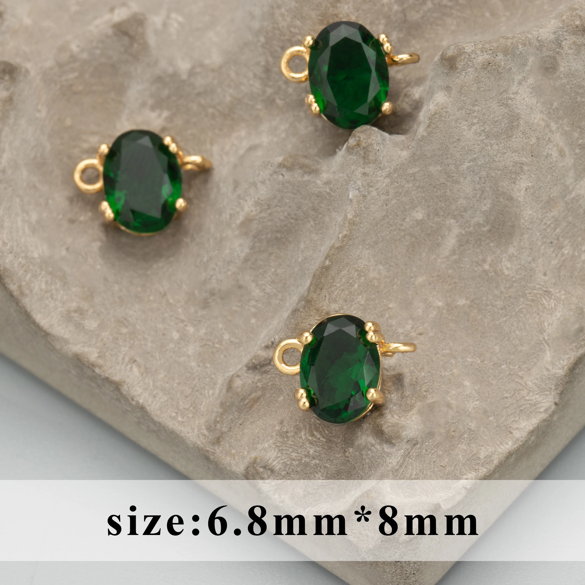 GUFEATHER MC89,jewelry accessories,18k gold plated,nickel free,copper,glass,hand made,charm,diy pendants,jewelry making,6pcs/lot