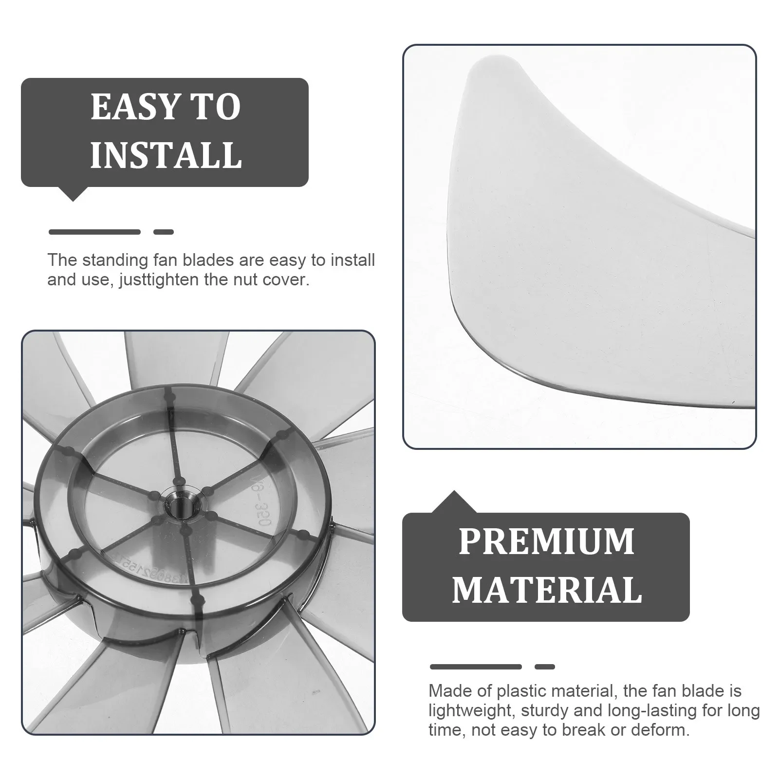 Fan Blades Replacement Cooling for Table Electric 14 Inch Ceiling Parts Desk Fans