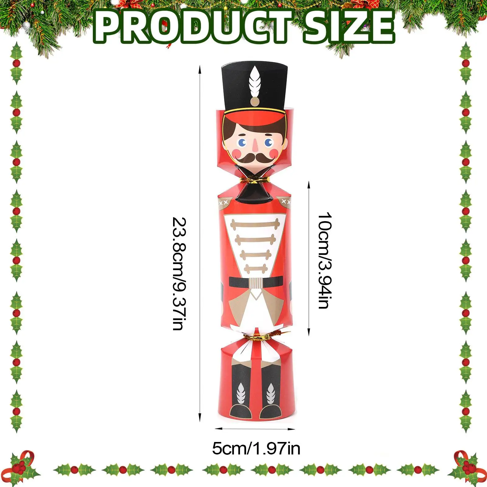 مفرقعات عيد الميلاد 24 قطعة من مفرقعات عيد الميلاد مع جوائز للبالغين، زينة للعطلات للعائلة والكبار والأولاد والبنات