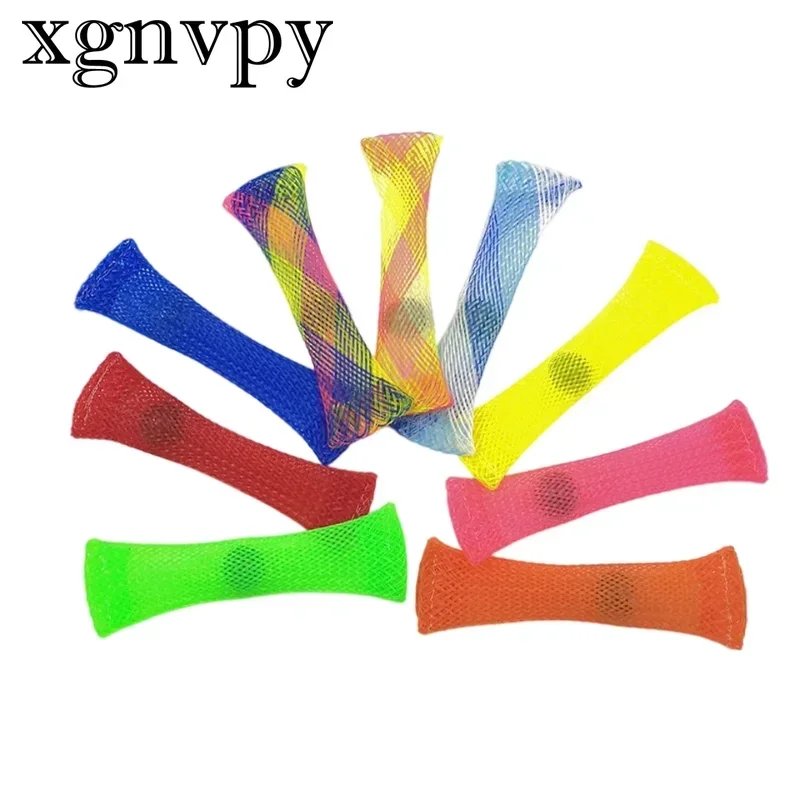 Xgnvpy  Sensory Toys Marbles Ball Autism Anxiety Therapy Toy Stress Relief Hand Braided Mesh Easy Bend Fidget Toys for Kids Gift