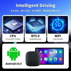 Binize CarPlay Ai Box, sistema inalámbrico CarPlay y Android Auto 2G + 32G, sistema Android para Toyota, Volvo, VW, Kia, Hyundai, Mazda, Peugeot