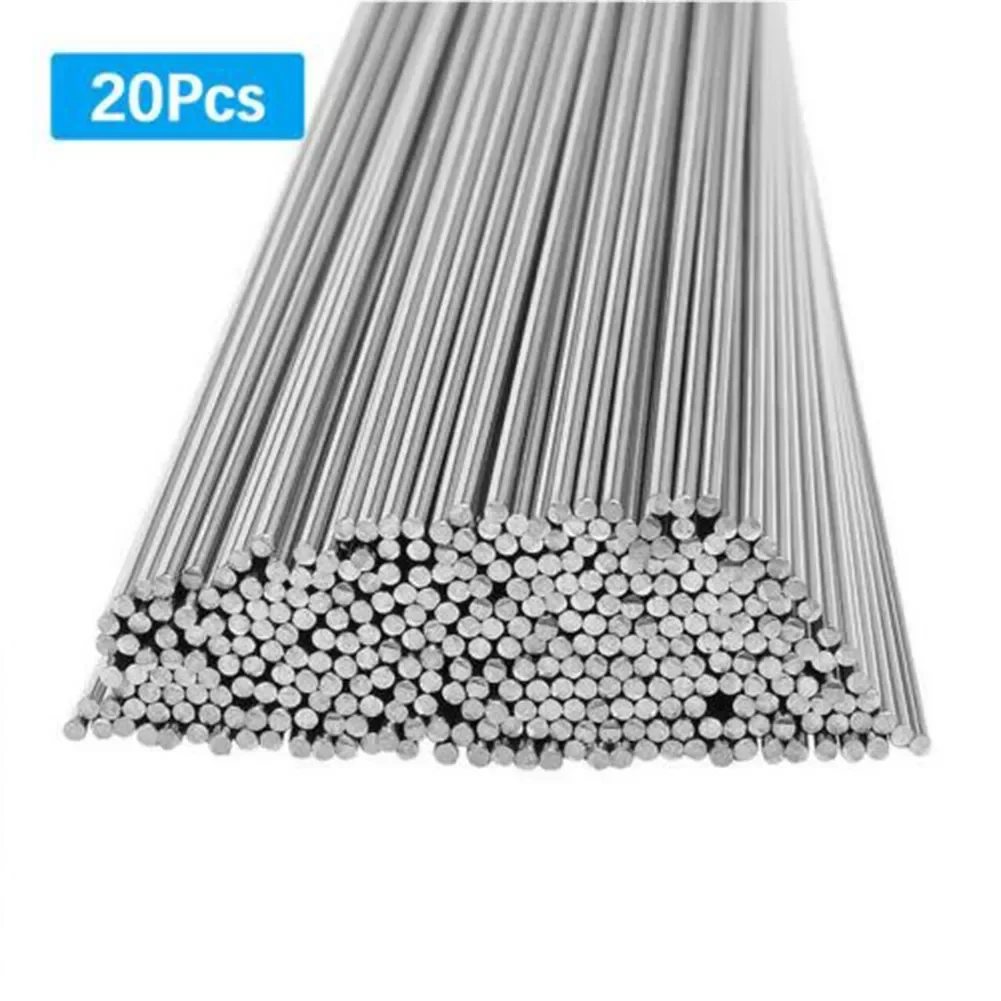 20Pcs 1.6mm Aluminum Welding Rods Low Temperature Welding Solder Repair Rods Rod Solder For Soldering Aluminum No Need Solder P