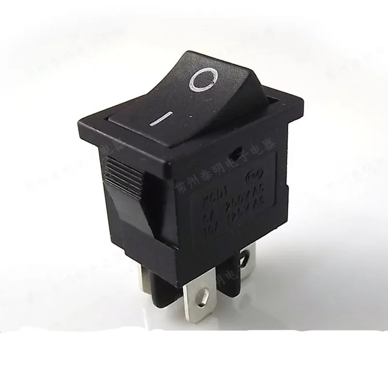 50pcs AC 6A/250V 10A/125V 4 Pin ON/OFF 2 Position DPST Snap in Boat Rocker Swit