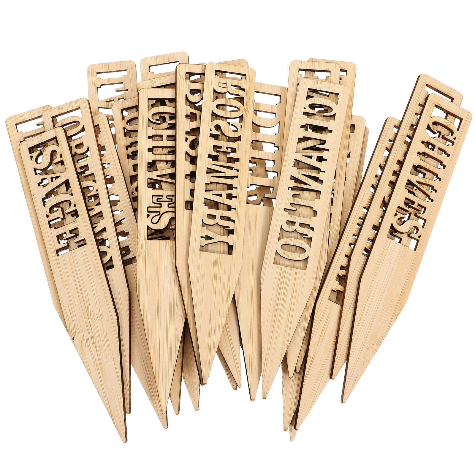 

24Pcs Plant Markers Garden Labels Durable Safe Material for Flower Pots Planters Courtyards Easy Insertion Herb Markers