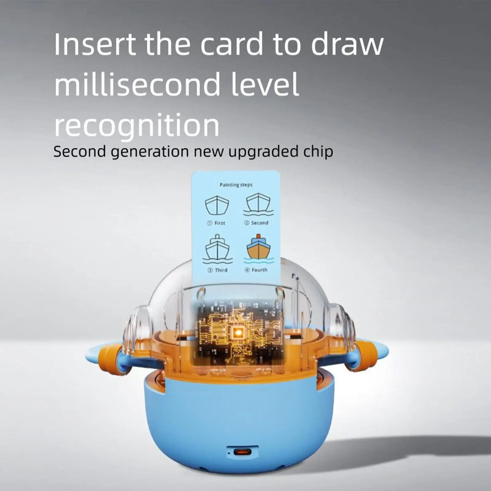 Giocattolo educativo robot da disegno per bambini con guida vocale 100 carte di apprendimento Macchina da schizzo automatica per regalo di compleanno per bambini