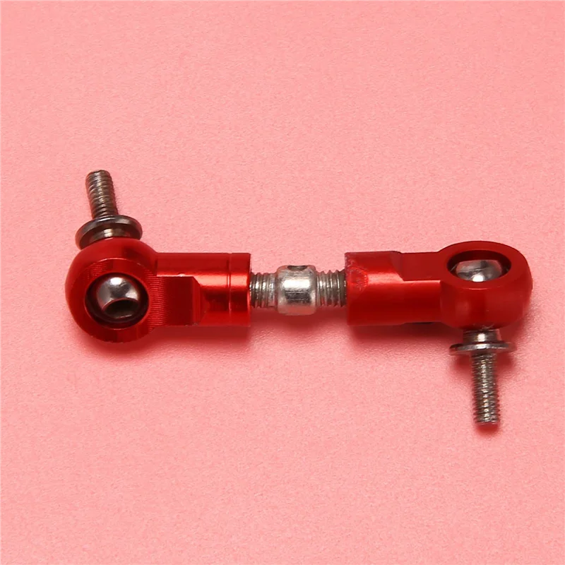 ABXE-3X CNC Pull Rod Steering Servo Arm Fit For 1/5 HPI ROFUN ROVAN KM BAJA 5B 5T 5SC Losi 5Ive T Rc Car Parts-Orange Red