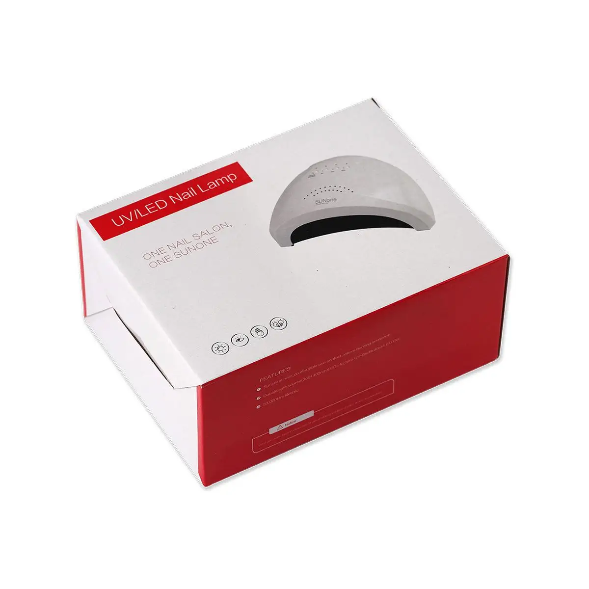 Sunone Sunshine No.1 48W Lâmpada para unhas Máquina de fototerapia LED branco Plug-in Lâmpada de cozimento para cura por indução de arte em unhas