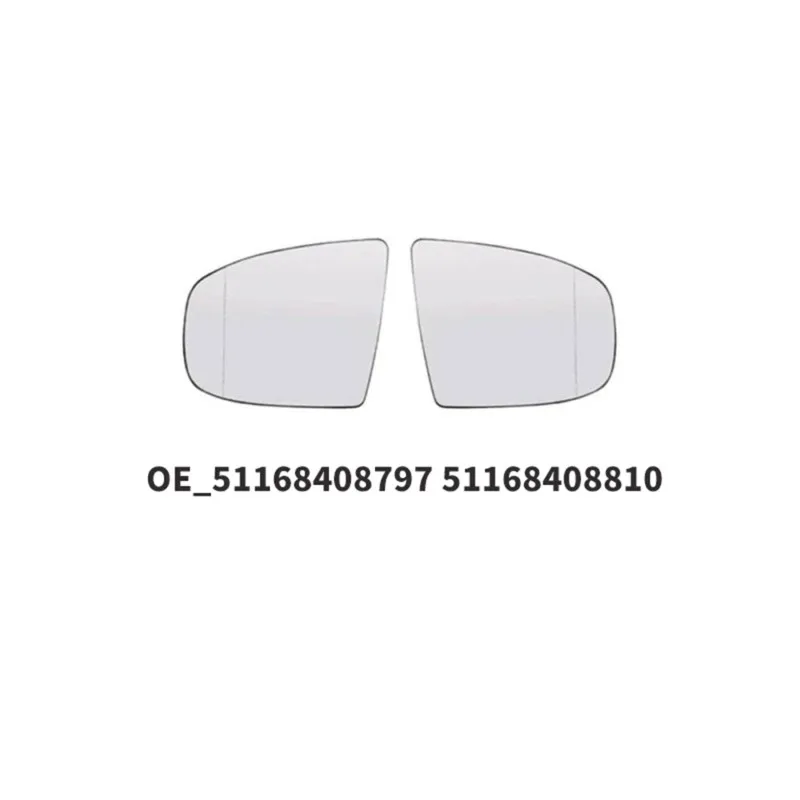 A98M For BMW X5 X6 E70 E71 2008-2013 Compatible Rearview Mirror Lens Reversing Mirror Glass Lens With Heating 51167174981 511671