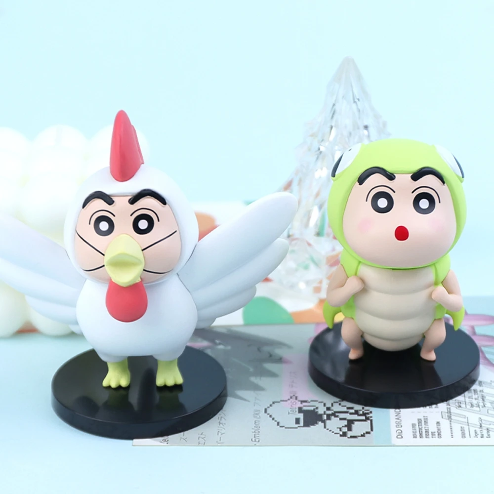 10CM野原しんのすけフィギュアクレヨンしんちゃんアニメ女装アニメーションモデルギフトコレクション装飾装飾品PVC