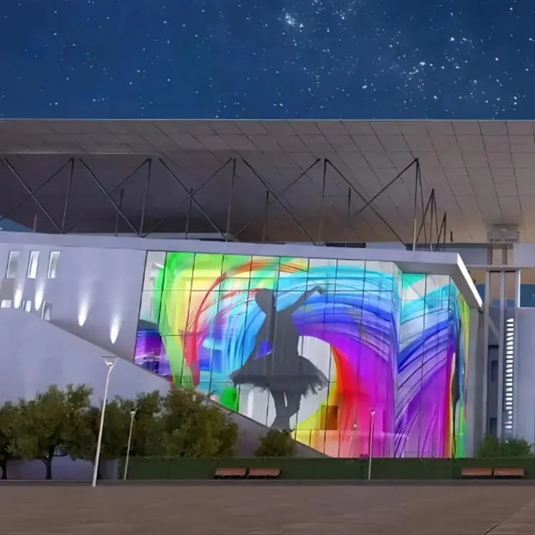 Customizable LED Transparent Glass Film Screen for Advertising SDK Function with Animation & Graphics Easy Installation