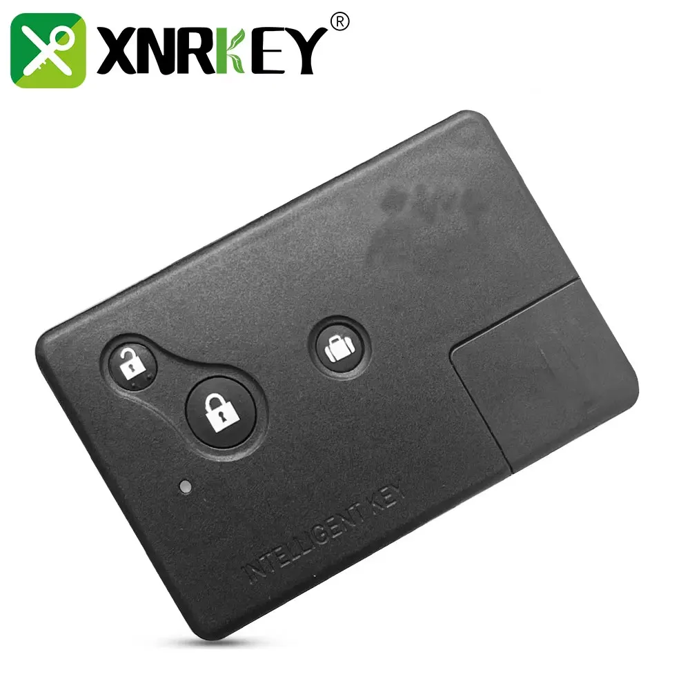 XNRKEY-carcasa de llave de coche remota, 3 botones, Fob, para Nissan Teana (modelo antiguo), funda de llave inteligente con llave pequeña