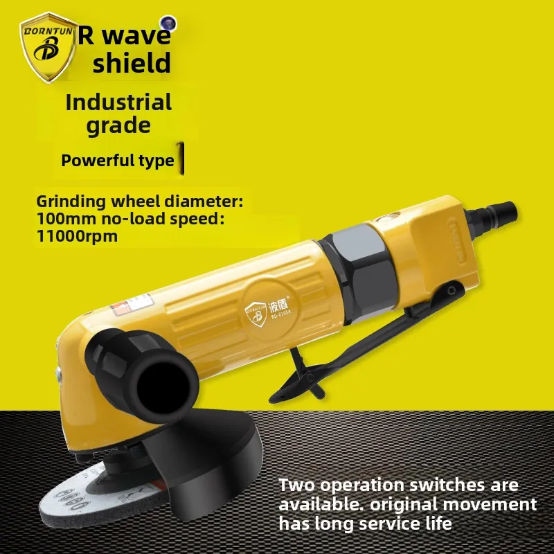 Bodun 4inch High Torque Pneumatic Angle Grinder 100mm Angle Polishing Machine Air Grinder Grinding Wheel Machine