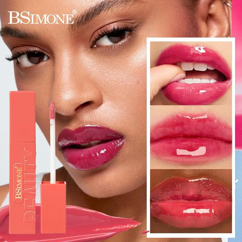 [TE1] BSIMONE Lip Gloss Moisturizing And Brightening Lip Oil, Long-Lasting Effect, Exclusively For Women