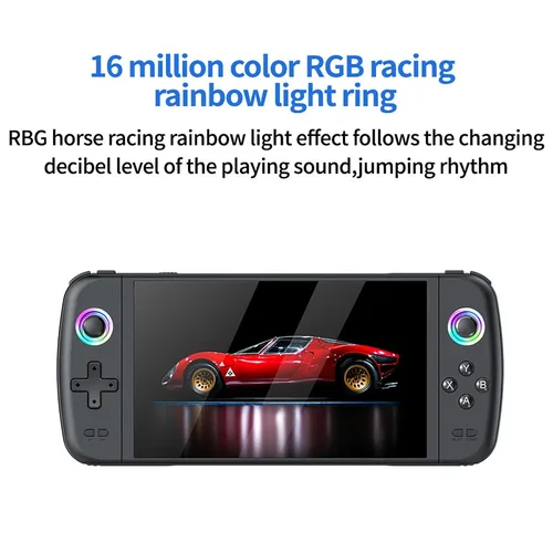 Consola de videojuegos portátil M27 de bolsillo Retro pantalla grande de 7,0 pulgadas 1024*600 soporte de pantalla LINUX Emelec 64G/128G