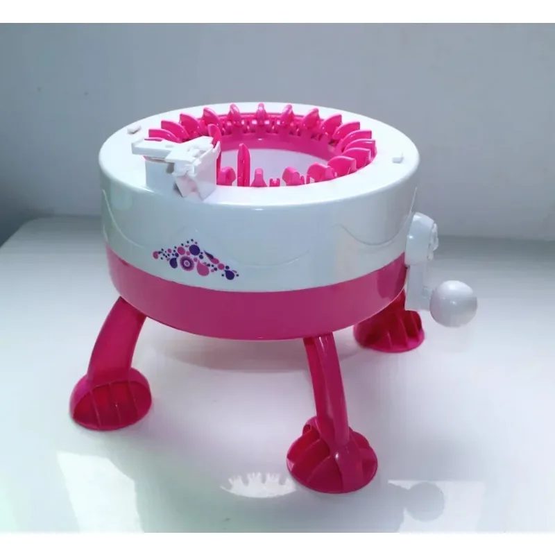 DIY Knitting Wool Machine with 2 Woodlens Penguin Smart Weaver Weaving Loom Dreams Kids Educational Learn Toy Girl Gift