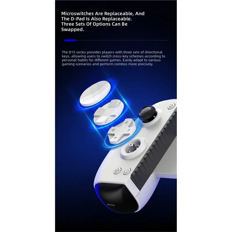 B29C-D15 Wireless Telescopic Gamepad Bluetooth 5.4 6-Axis For PS3 PS4 PC Android IOS Controler Hall Effect Sticks