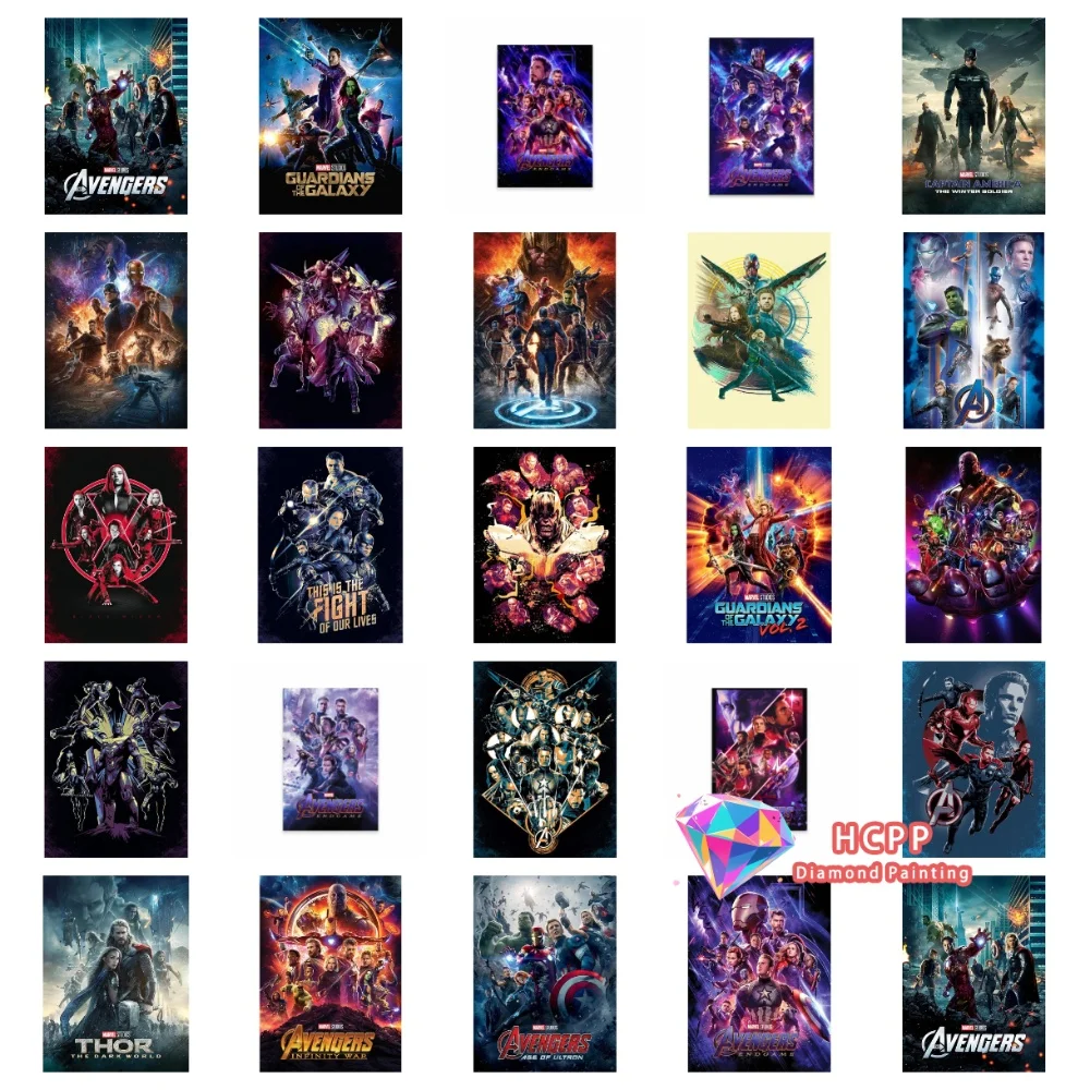 

Avengers Infinity War Diamond Painting Kit Square Round Diamond 5D DIY Cross Embroidery Handmade Art Exquisite Gift Home Decor