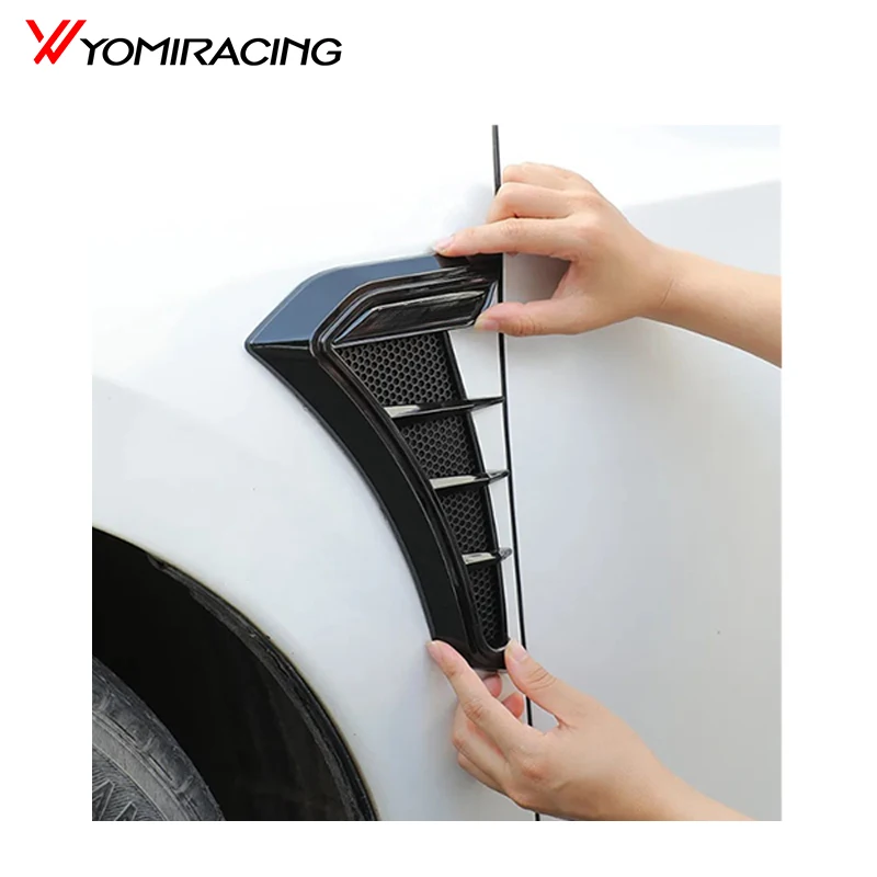 Vent Cover Fender Hood Air Flow Intake Trim Car Side  Exterior Accessories Wing Decals Ventilation Sticker Modified Styling 2pcs