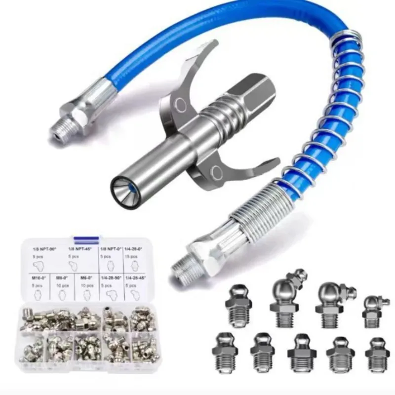Lock pliers type high pressure oil injection nozzle, extended single handle double handle nozzle