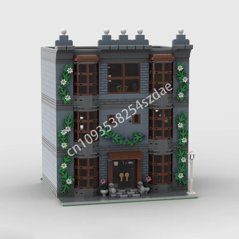 

3371 шт. MOC, 3 истории, комплексные модульные здания, строительные блоки, решение проблемы, детская рождественская игрушка в подарок