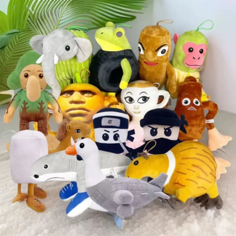 لعبة Brainrot القطيفة الإيطالية Brainrot Tralalelo Tralala Shark Il Cacto Hipopotoma Cabucino Assasino محشوة دمية لعبة هدية عيد ميلاد #6