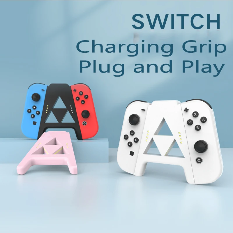 

Charging Station Charger for Nintendo Switch Joycon Bracket Gaming Grip Handle Controller NS Switch OLED JoyCon Stand Holder