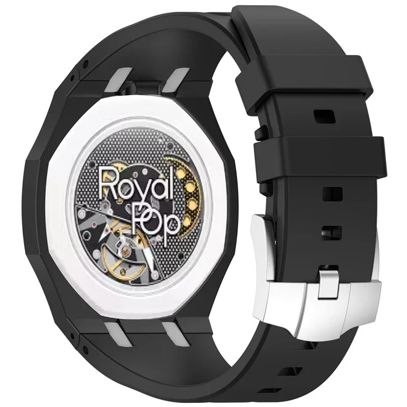 Original weiches Silikonarmband + PC-Gehäuse für Swatch X Ap Royal Pop Swatch Taschenuhr. Trendiges integriertes Armband für Royal Pop Band – Detail 15
