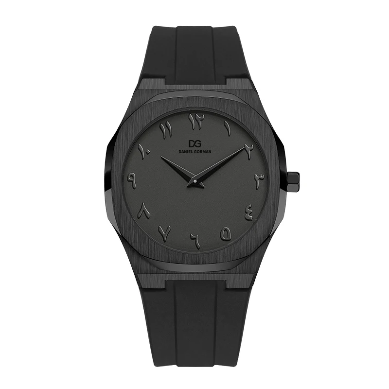 DG9090 Luxury Quartz Watch Ultra-Thin Stainless Steel Arabic Numerals Waterproof Sapphire Glass Dress Wristwatch 2026