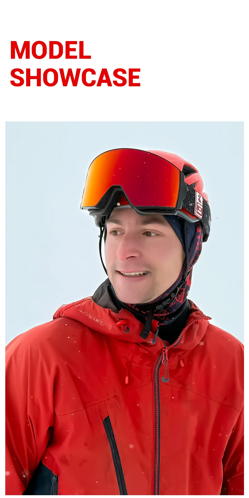 Kapvoe UV400 Schneebrille für Männer und Frauen, photochrome Ski-Sonnenbrille, Maske, Ski-Anti-Beschlag-Schutz, Schneemobil-Brille – Detail 16