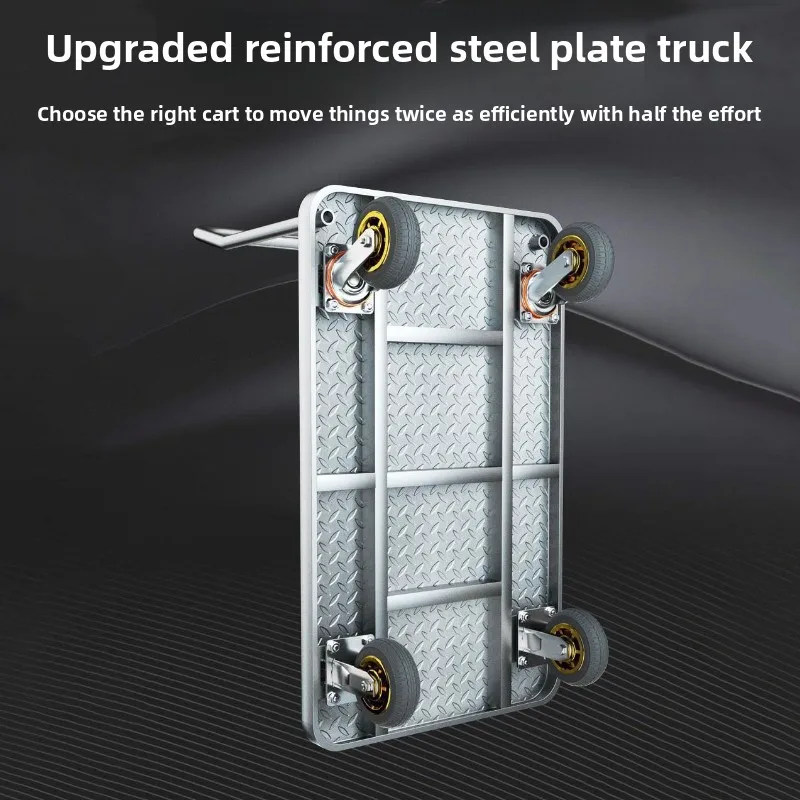 Firm YIGE flatbed truck handler cart cart portable trailer folding cart cart to pull goods