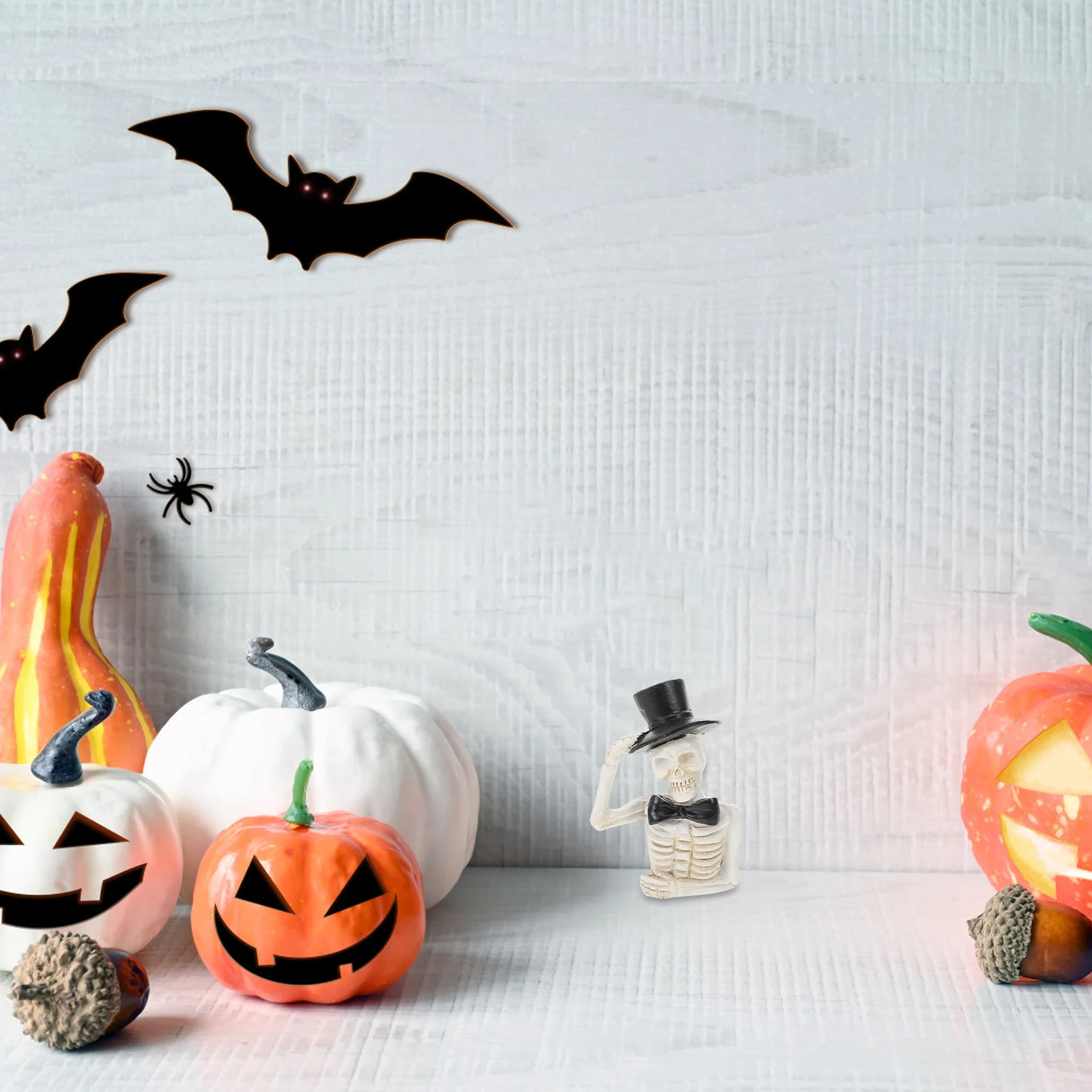 

Halloween Decorations Pumpkin Resin Statue Haunted House Ghost Garden Landscape Decors Mini Ornaments Indoor