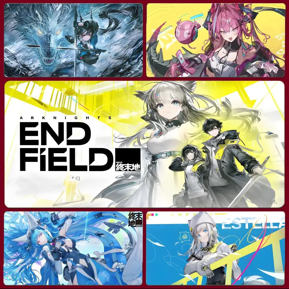 game Arknights Endfield Mouse Pad Large Gaming Mousepad with Stitched Edges Thickened Desk Mat PC