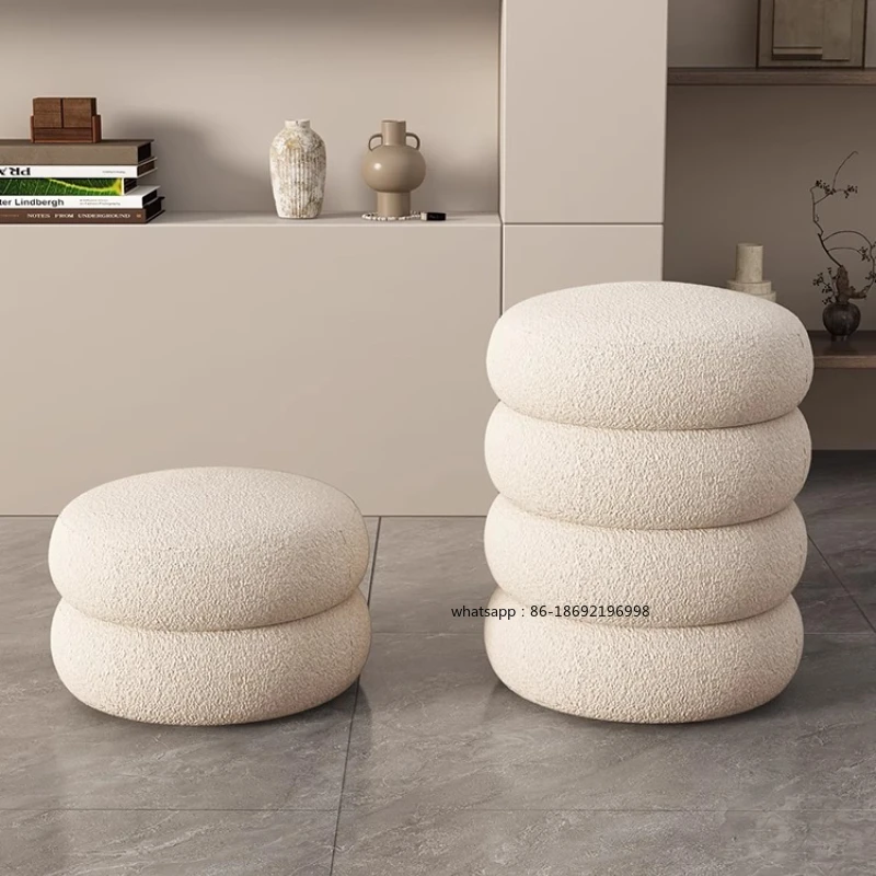 

Girls Small Vanity Stools Table Side Makeup Household Luxury Bedroom Dress White Modern Sillones Modernos Living Room Furniture