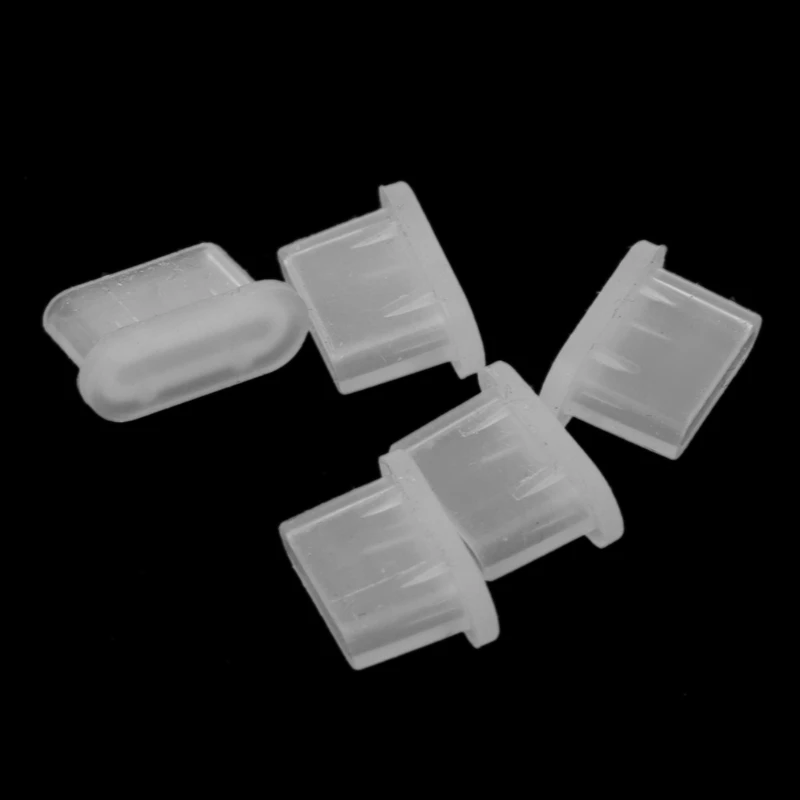 Y1UB 5PCS Set Silicone Type-C Dust Plug Protects Your Devices for Phone Accessories