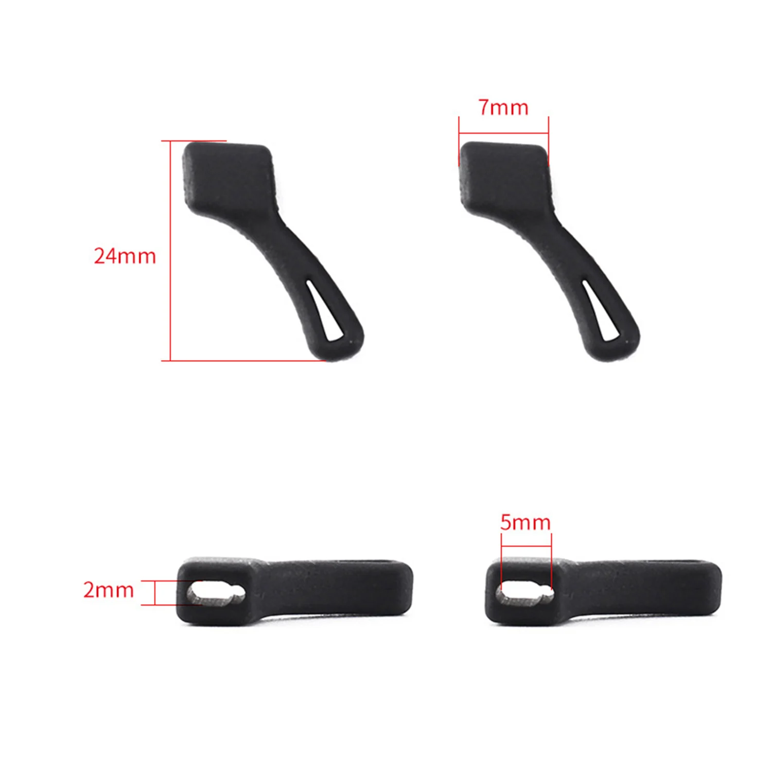 1 pairs Top Quality Silicone Anti-slip Holder For Glasses Accessories White/Black Ear Hook Sports Eyeglass Temple Tip stoppers