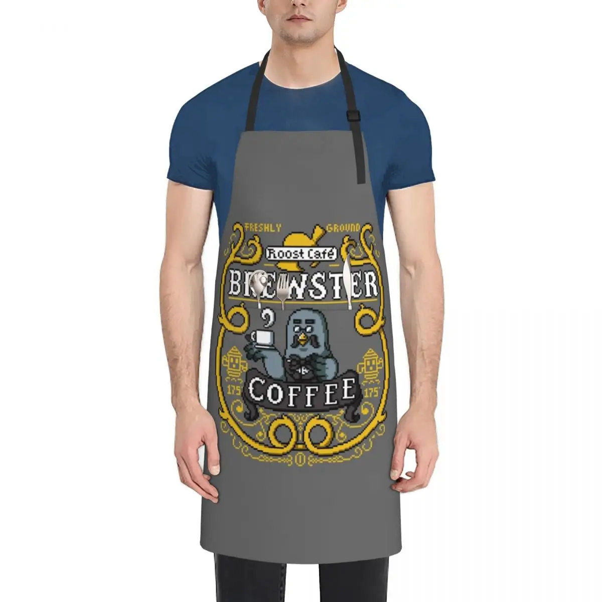 

Brewster's Cup of Coo'ffee Apron Camping Kitchen Things And For Home restaurant accessories Kitchen Household Items Apron