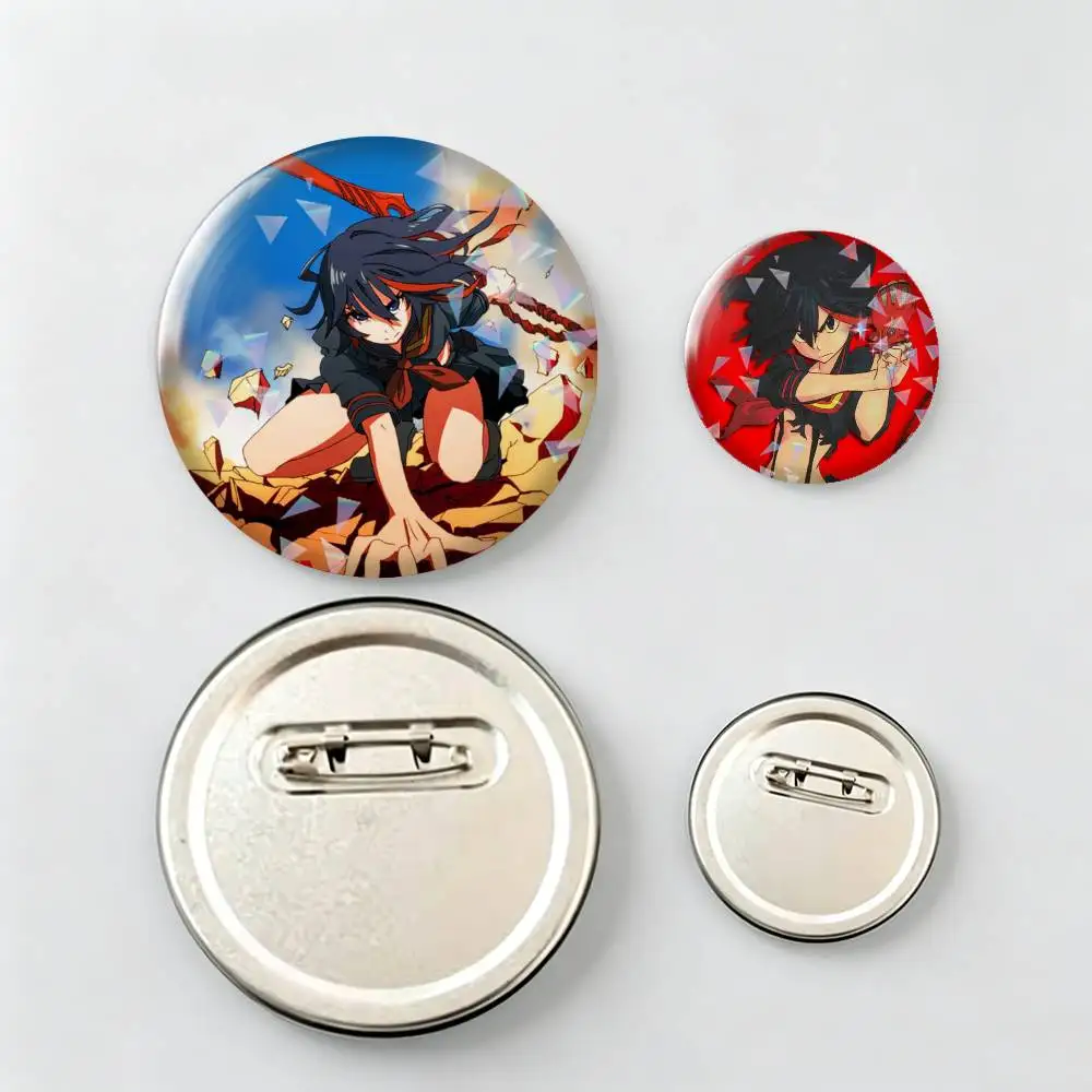 Kill-l la Kill-l Anime Brooch Vintage Alloy Brooch Pins, Antique Style Decorative Badges for DIY Craft & Daily Ornament,Souvenir