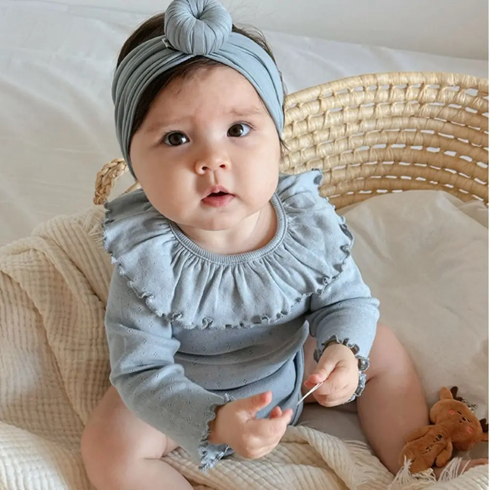 Pure Cotton Summer Baby Girl Bodysuit Boneless Design Breathable Suspender Bodysuit Simple Comfortable Skin-Friendly - view 3