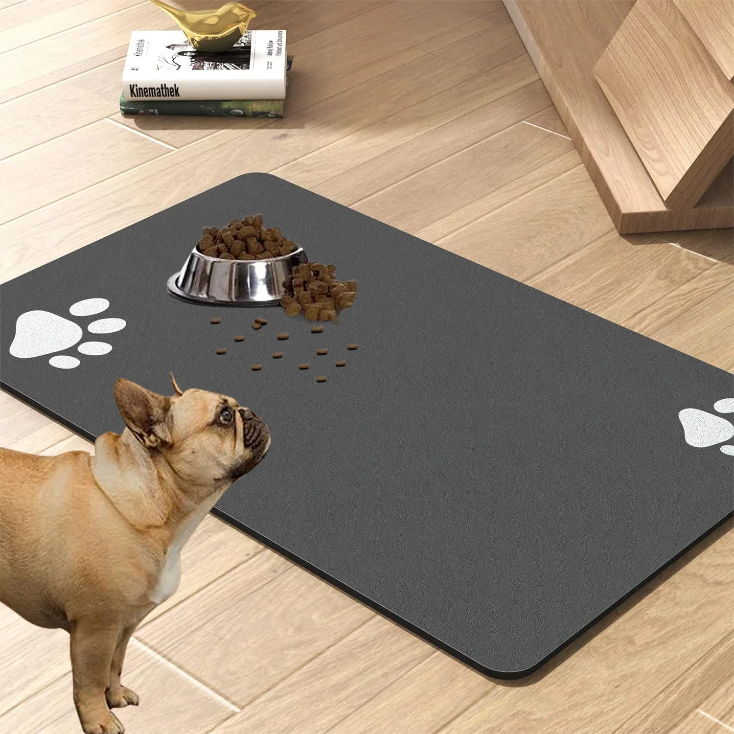 1pcs Pet Placemat Dog Food bowl Mat Cat Dog Drinking Feeding Placemat Waterproof Pet Bowl Pad Feeder Easy to Clean Dog Food Mat
