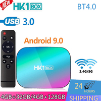 HK1 BOX Smart Android 4K Ultra HD TV Box Amlogic S905X3 Android9.0 2.4G&5G Dual WiFi Ethernet 1000M BT4.0 Media Player