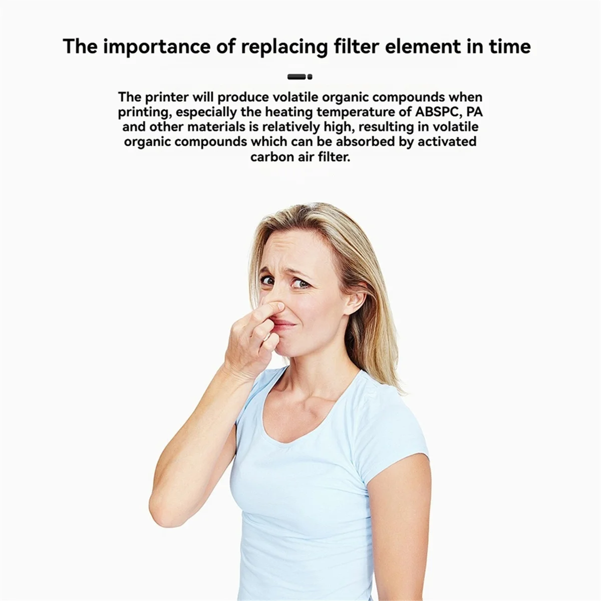 

A44U 3Pcs Activated Carbon Filter Air Purifier Filter Replacement for X1 X1C P1P P1S 3D Printer Parts